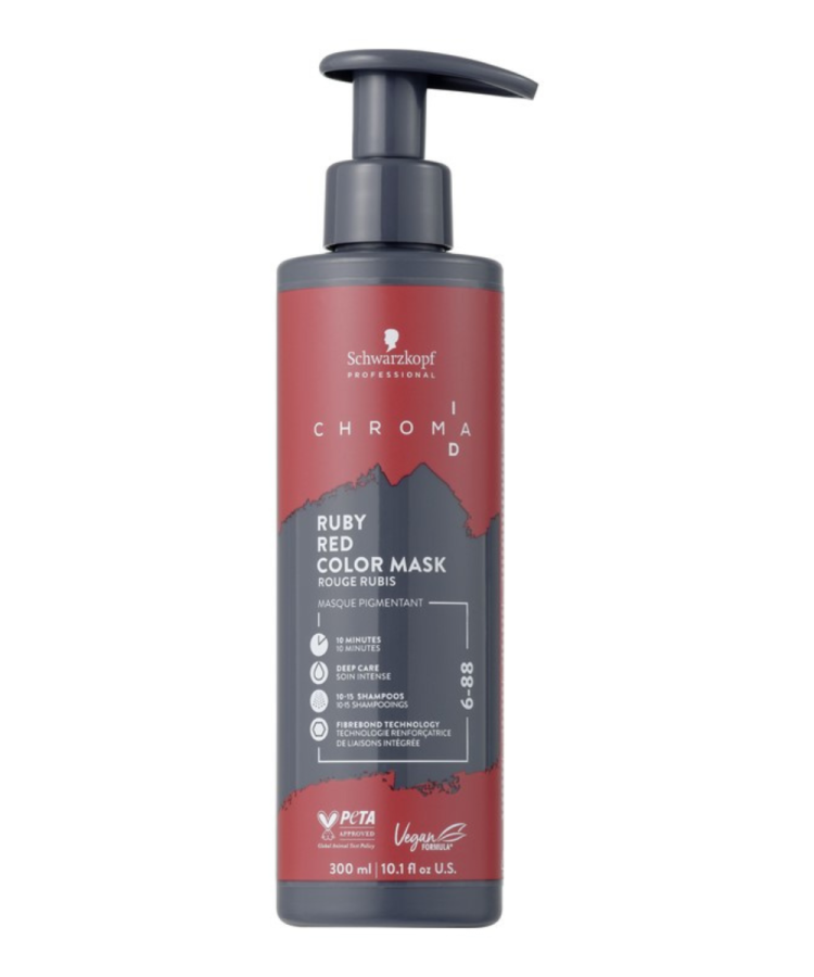 Chroma ID dažanti kaukė 6-88 (vidutinio tamsumo ryškiai raudona) 300 ml