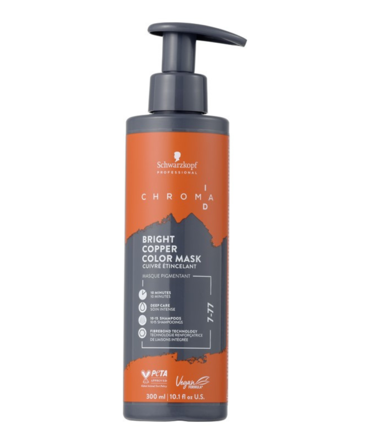 Chroma ID dažanti kaukė 7-77 (vidutinio tamsumo ryškiai varinė) 300 ml